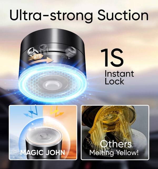 Vacuum Suction Magnetic Phone Stand