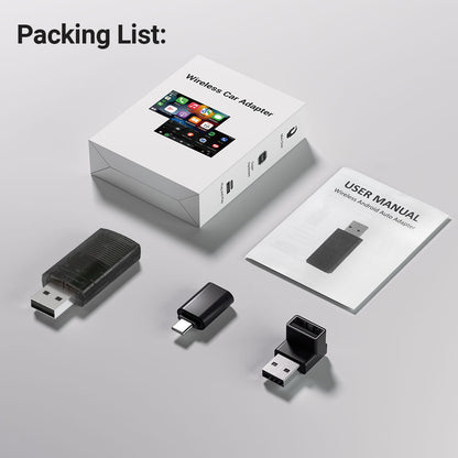 2-in-1 Mini Wireless CarPlay/Android Auto Adapter