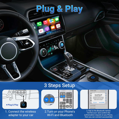 The Smart Car Link Wireless CarPlay/Android Auto 2 in 1 Adapter