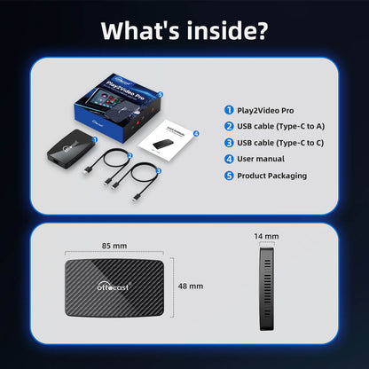 (EXCLUSIVE PRICE)-OTTOCAST PLAY2VIDEO PRO AI ADAPTER