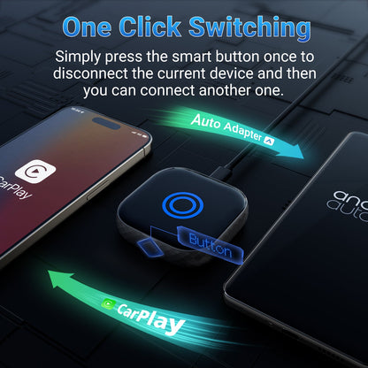 The Smart Car Link Wireless CarPlay/Android Auto 2 in 1 Adapter