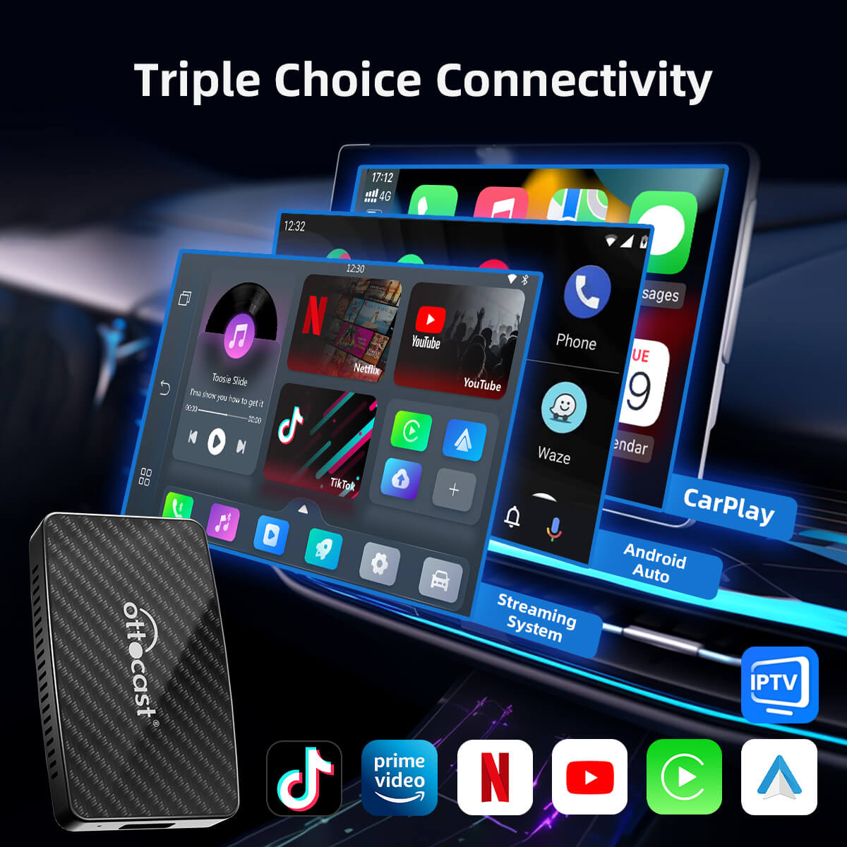 (LIMITED STOCK) Play2Video Pro Wireless CarPlay/ Android Auto All-in-one Adapter