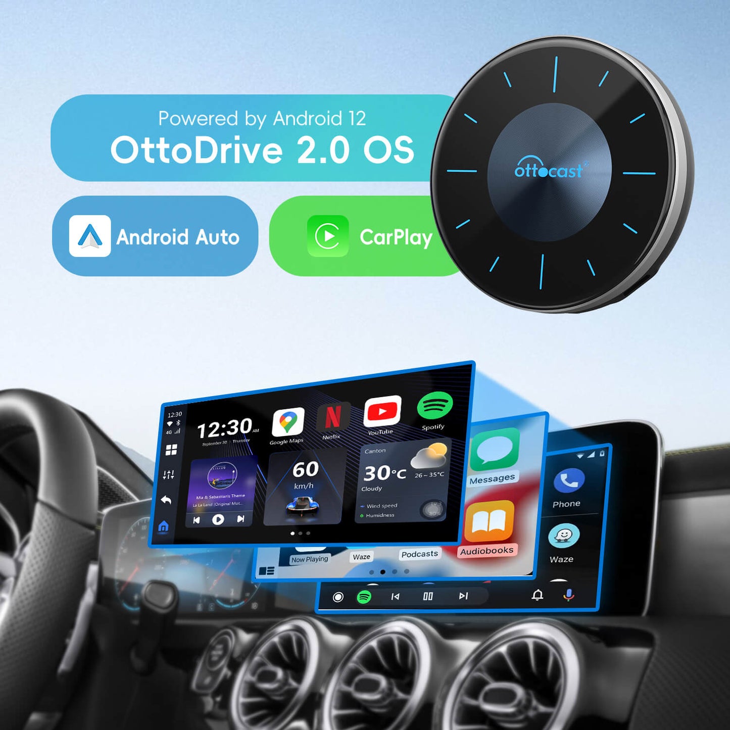 (Today Special Offer 26% OFF) OttoAibox P3 CarPlay AI Box