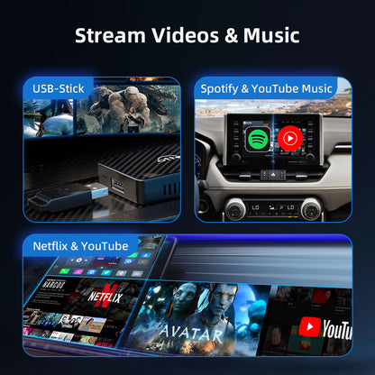 (Today Special Offer 40% OFF) Play2Video Pro Wireless CarPlay/ Android Auto Adapter With YouTube & Netflix