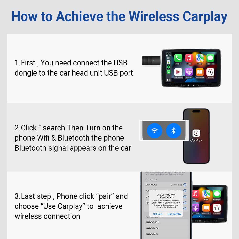 OTTOCAST Mini  Wireless CarPlay/Android Auto Adapter