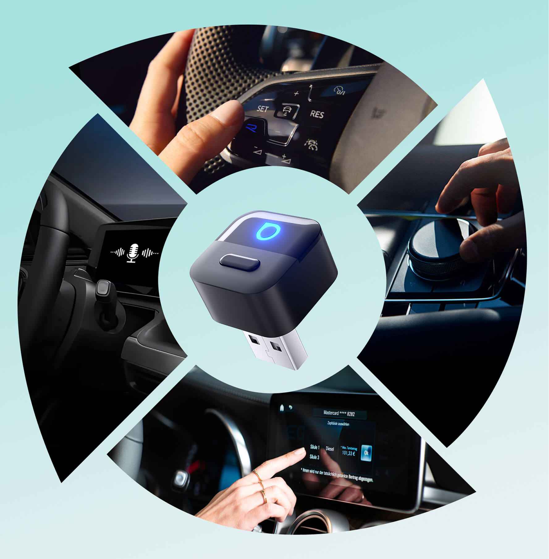 Ottocast Mini Pico Wireless CarPlay/Android Auto Adapter