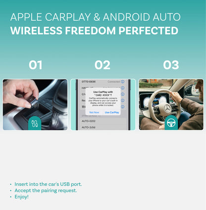 Ottocast Mini Cube 3.0 Wireless CarPlay/Android Auto Adapter