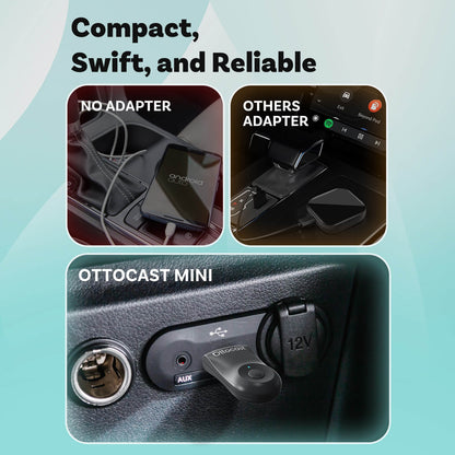 (EXCLUSIVE PRICE)-2-in-1 Mini Wireless CarPlay/Android Auto Adapter
