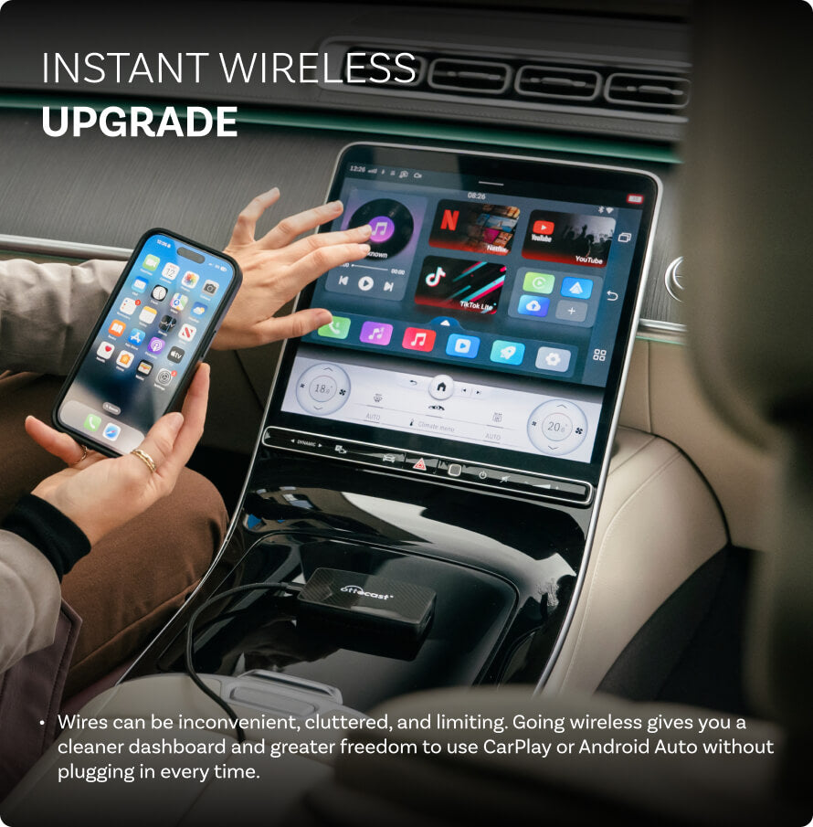 Play2Video Pro Wireless CarPlay/ Android Auto All-in-one Adapter