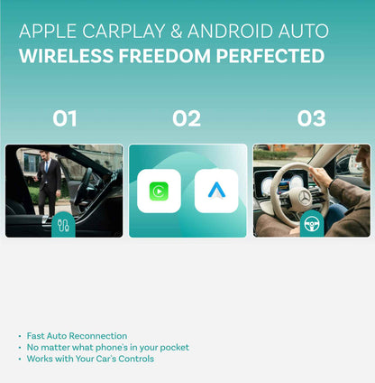 （Exclusive discounts）Play2Video Ultra Wireless CarPlay/Android Auto All-in-1 Adapter