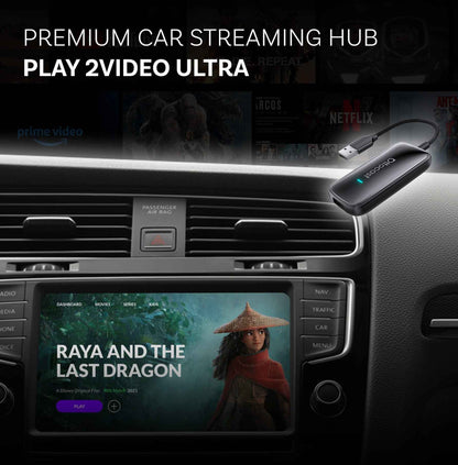 （Exclusive discounts）Play2Video Ultra Wireless CarPlay/Android Auto All-in-1 Adapter